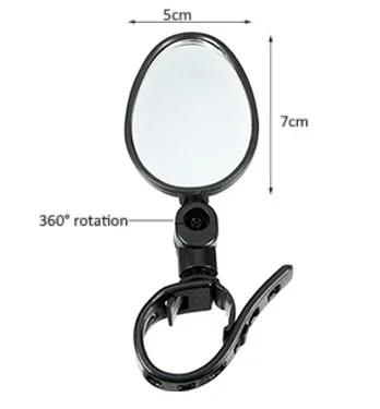 1/2PCS Mini Bicycle Mirror Handlebar Rearview Side Mirror for Bicycle Motorcycle Adjustable for Bike Riding Cycling Mirr W7Z9