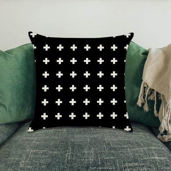 Printed Pillow Cover Geometric Pattern Resistant Decoration Non-Fading Washable Pillowcase Wear Couch Cushion Cover