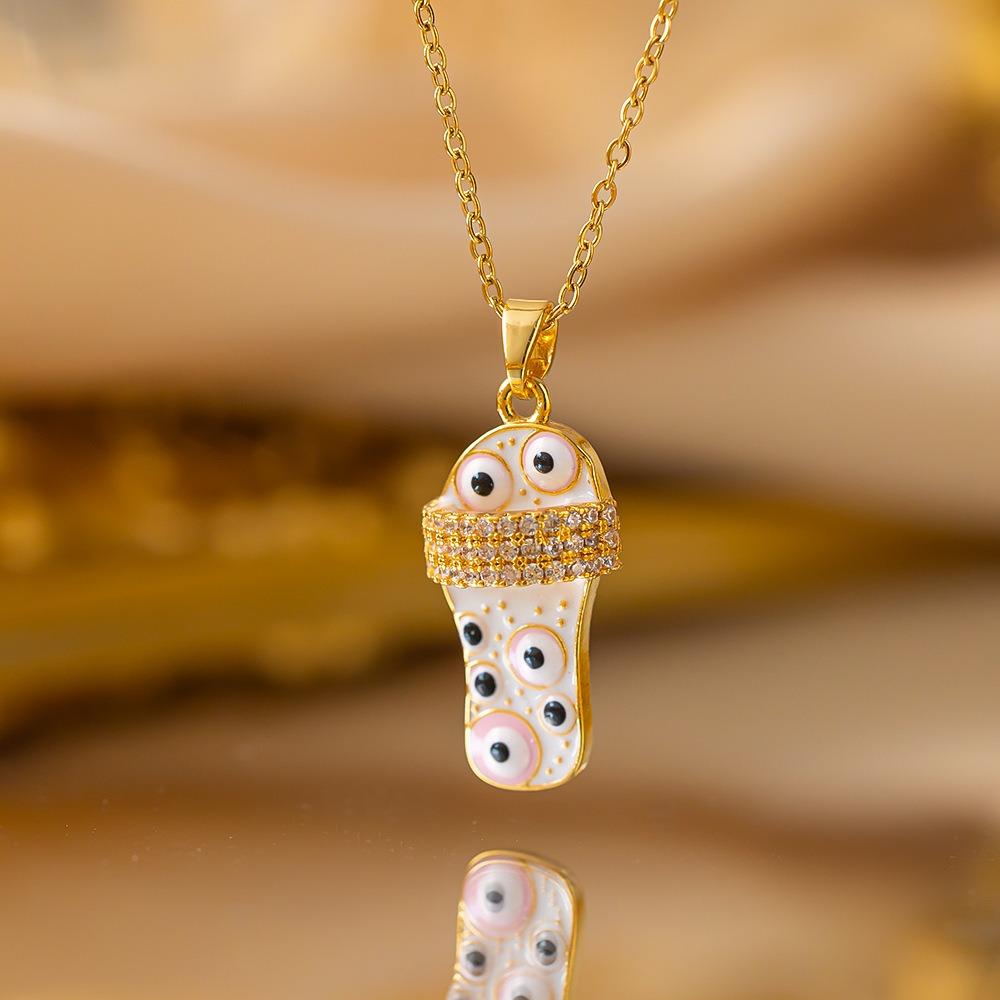 Elegant Luxury Full Zircon Copper Micro Inlaid Necklace Women Simple Exquisite Collarbone Chain Necklace