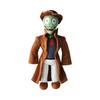 Cute Horror Girl Zombie Plush Toy Standing Doll With Open Mouth Bread Design Soft Stuffed Pillow Gift For Kids