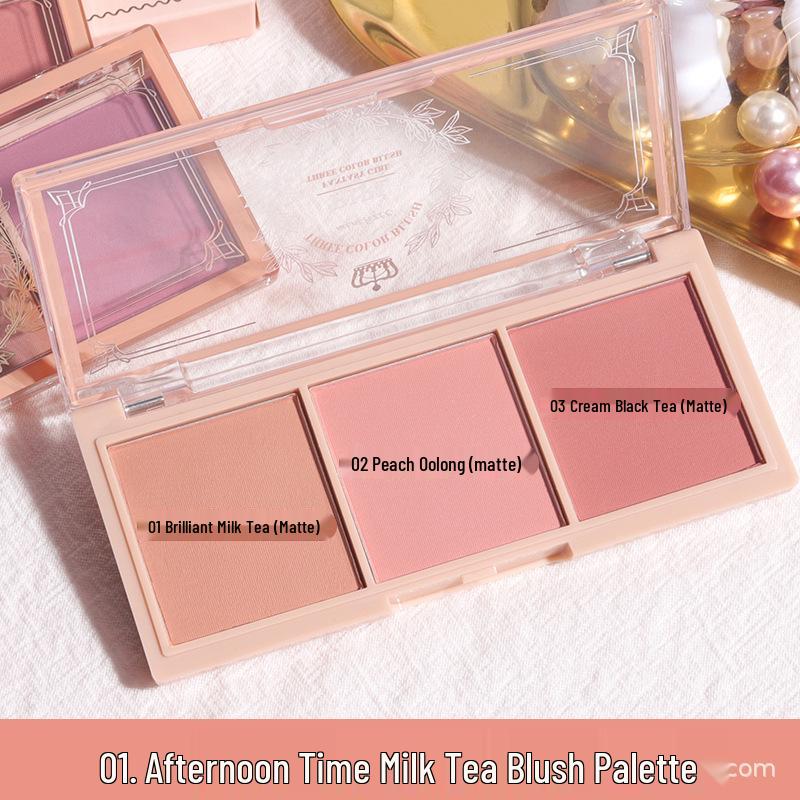 

PIPL Long-Lasting Matte Blush - Genuine Nude & Natural Pink-Orange Rouge for Students