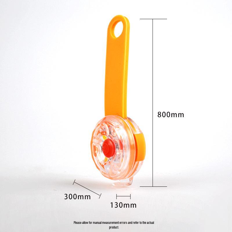 Luminous LED Silicone Dog Pendant: Anti-lost Fluorescent Flashing Charm Tag for Pets