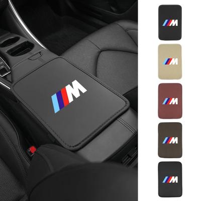 2025 Hot Car Interior Armrest Box Cover Console Ice Silk Booster Storage Pad For 1 3 5 Series X1 X4 X5 X7 G20 G38 F20 F39 F4