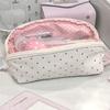 Multifunctional Fabric Pencil Bag Multiple Sections Pencil Case Portable Makeup Storage Bag Pouches for School Offices