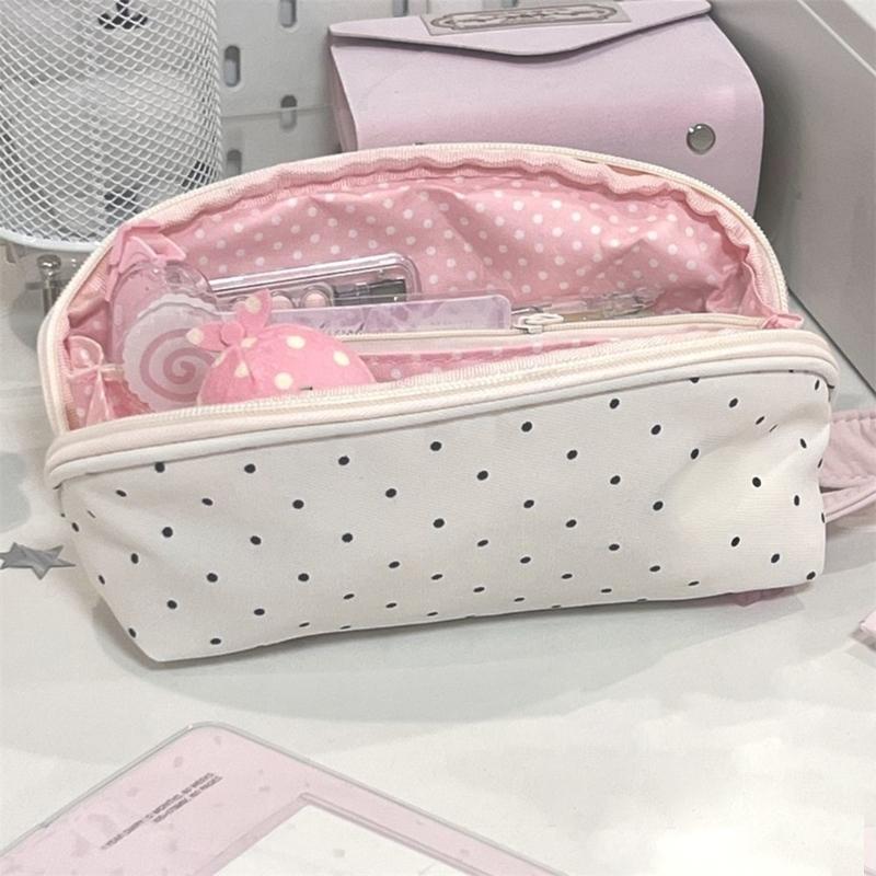 Multifunctional Fabric Pencil Bag Multiple Sections Pencil Case Portable Makeup Storage Bag Pouches for School Offices