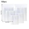 10x15cm Ziplock Bags Resealable Plastic Pouches, Thick Clear Bags for Storage 100 Pcs