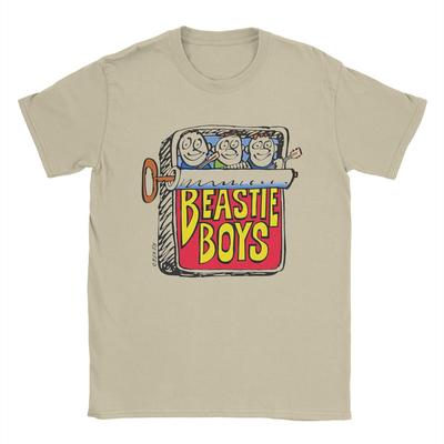 Fantastische Beastie Boys Sardinendosen T-Shirts für Herren Rundhals Baumwoll-T-Shirts Kurzarm T-Shirt 4XL 5XL Oberteile