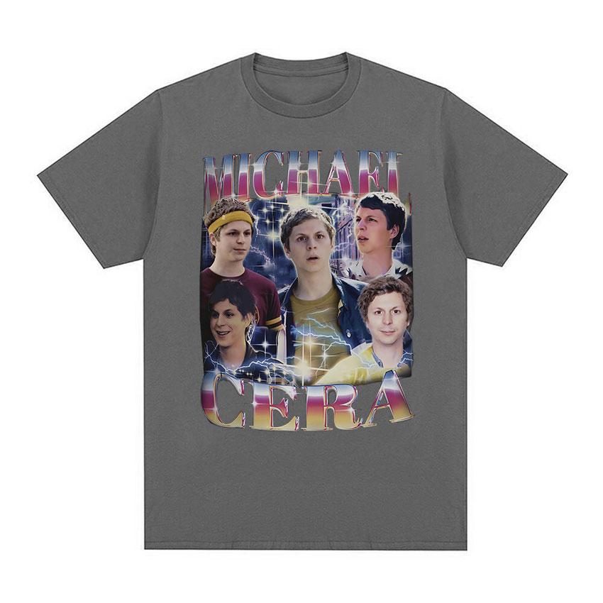 Summer Classic Michael Cera Graphic Men s Women Casual Fashion Retro Short Sleeve T-shirt 100% Pure Cotton Printed T-shirt XL