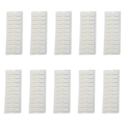 120 Counts White Clear PET Label Writable PET Page Marker Bookmarks Adhesive Notes 44x11MM Labelling Sticker for Binder