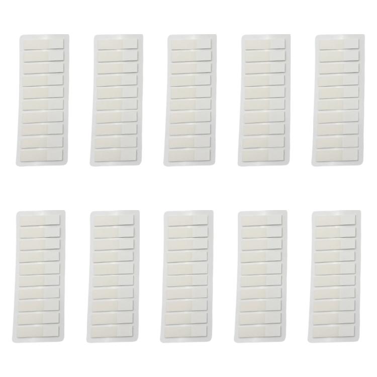 

120Pieces White Clear Adhesive PET Label Writable Page Marker Bookmarks Repositionable File Label for School Office 1