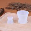 4Pcs/Set Dental Flexible Silicone Mixing Cup Dental Silicone Rubber Mixing Bowl