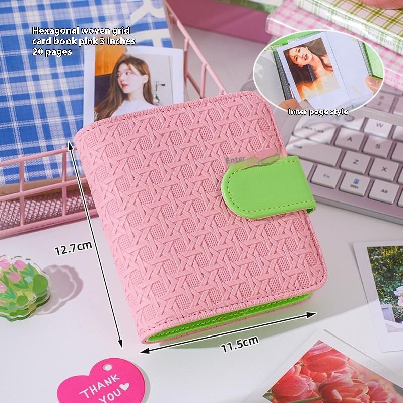 A5 Kpop Idol Photocards Holder PU Photo Album With 20pcs 3inches Sleeves Binder Collect Book For Photographs