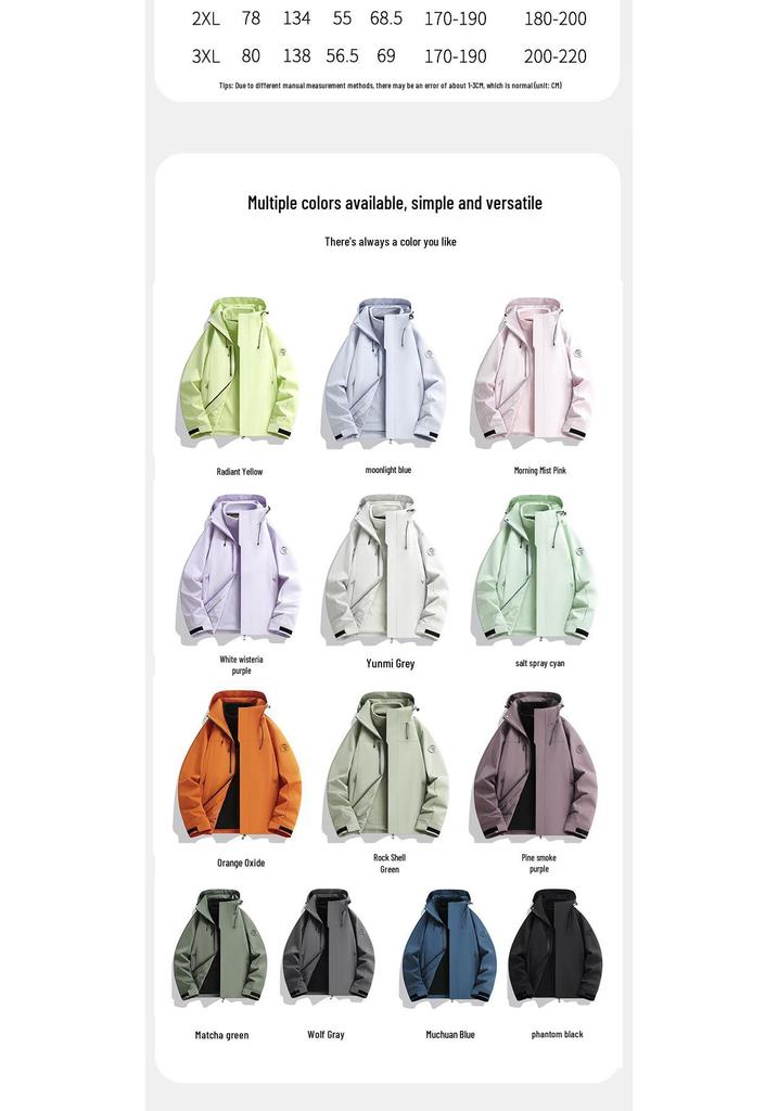 Unisex Windproof Winter Jacket: Warm, Fleece-Lined, 3-in-1 Outdoor Workwear Suit