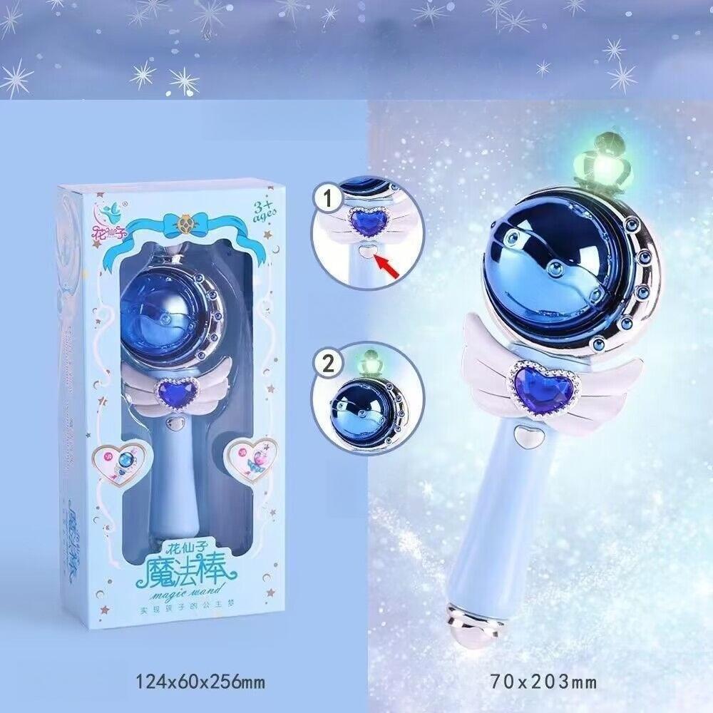 Fairy Magic Wand Glowing Musical Sound Effects Playthings Cutie Moon Rod Figure Toys Queen Transformation Stick Girls Gifts