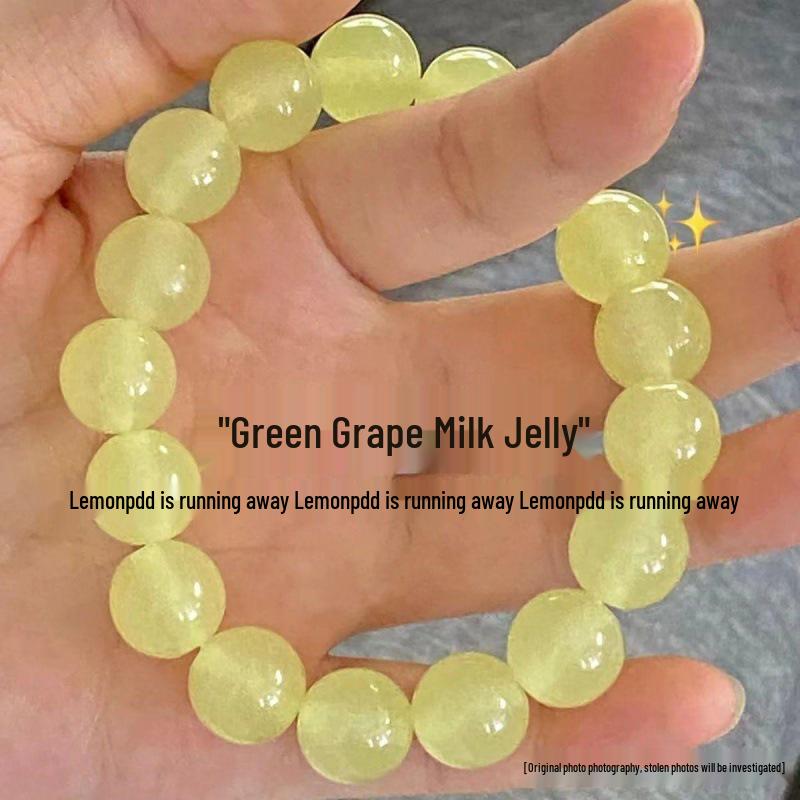 Xiaohongshu Style Soft Gradient Pink Bracelet for Students: Ice Transparent Finger Wrap Around Beads - Perfect for Gifting Besties.