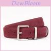 Classic Leather Belt For Women With Saffiano Finish And Pin Buckle For Casual Office Wear