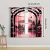 2PCS Vintage Sakura Party Curtains – Polyester Sakura-Themed Drapes for Bedroom & Living Room Decor