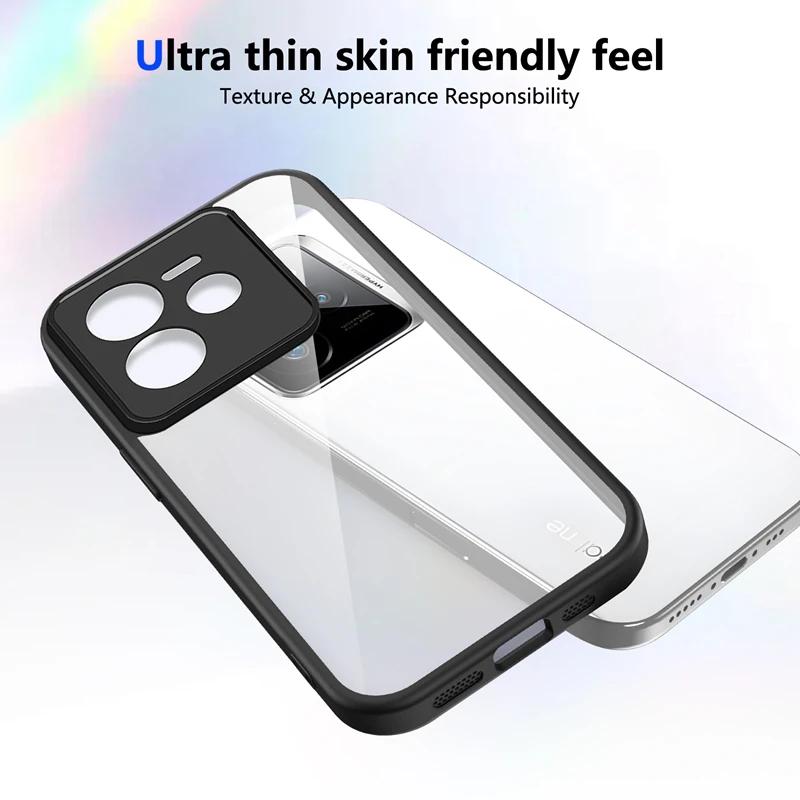 Transparente Silikonhülle für Realme GT 7 6 6T 7T GT7 Pro GT7T GT6T PC-Rückseite TPU-Bumper Stoßfest Klare Handyhüllen Abdeckung