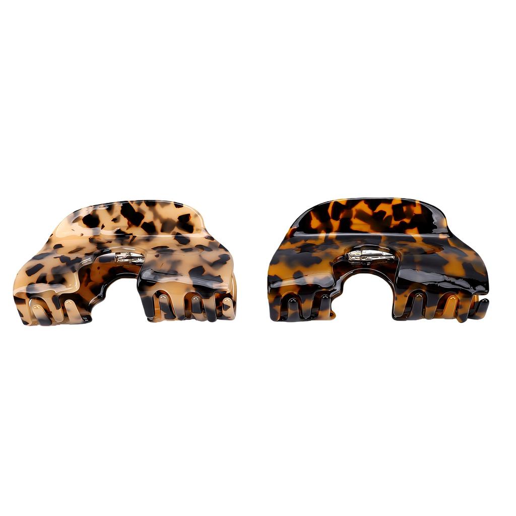 Hat Claw Clip for Women Tortoise Shell Non Slip Grip Baseball Cap Hair Claw for Thick Thin Hair 2pcs