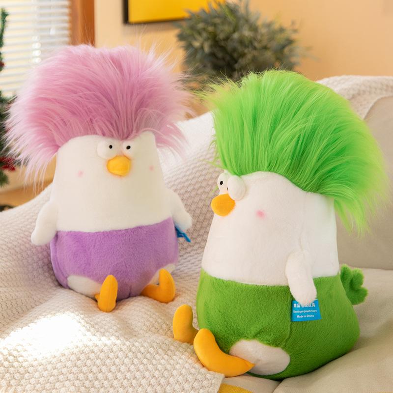 Pollo de Dibujos Animados con un Primer Plano - Peluche, Regalo de Confort para Niños, Muñeco de Máquina de Garra, Juguete de Regalo, Muñeco de Gallito