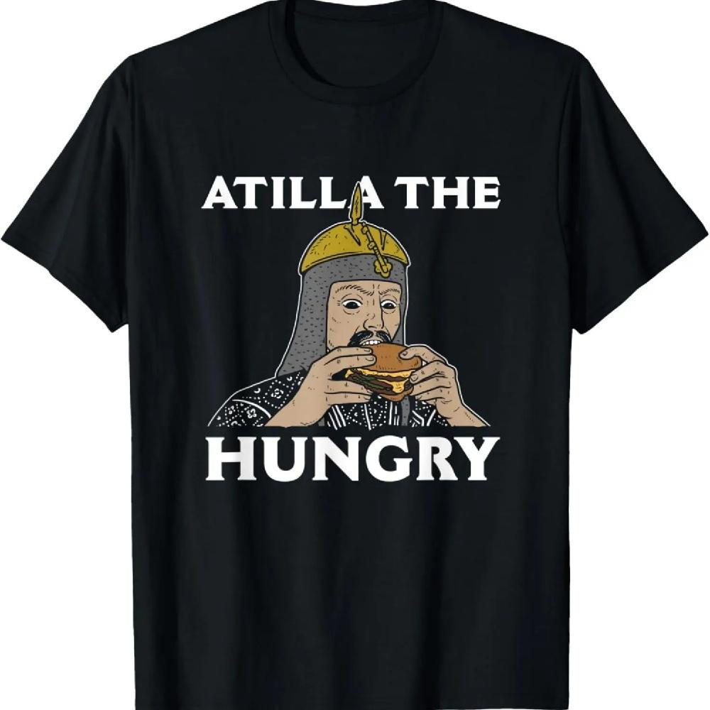 

Attila The Hungry - Attila The Hun Funny History T-Shirt XXXL чорний
