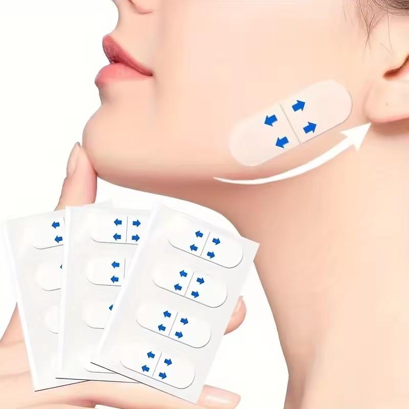 40/120PCS V-Shape Face Wrinkle Sagging Skin Adhesive Tape Lifting Face Stickers Invisible Transparent Thin Face Patche Lift Tool 3