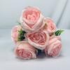 Modern Artificial Rose Silk Flowers Bouquet for Home Wedding Decoration