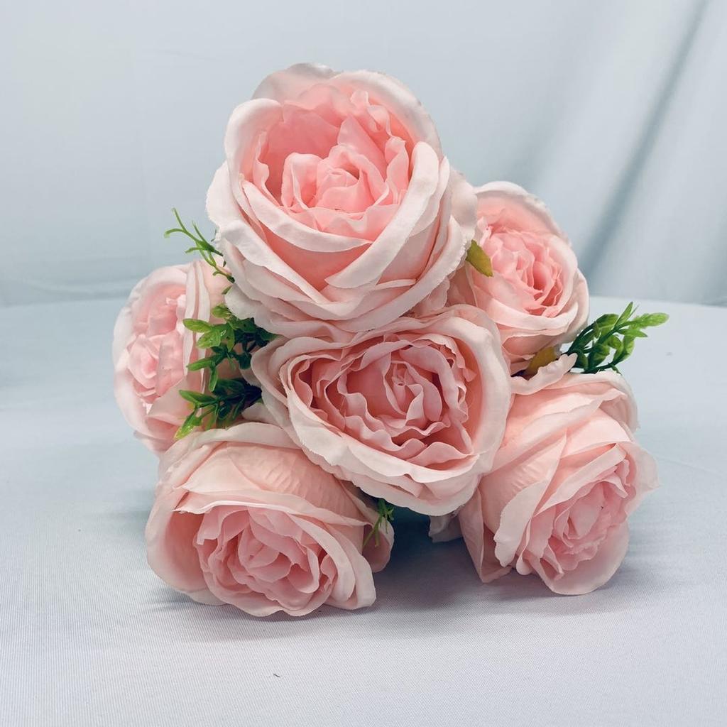 Modern Artificial Rose Silk Flowers Bouquet for Home Wedding Decoration