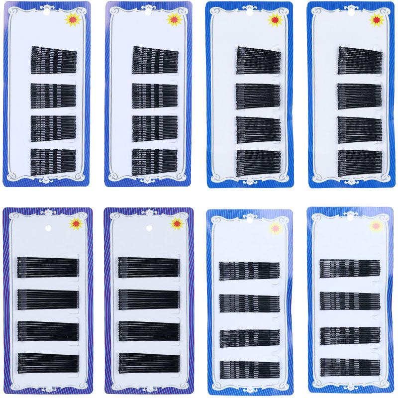 Crown Card Black Steel Clip Girls' Small Hair Clip Bangs Hair Clip Straight Clip Hair Accessory