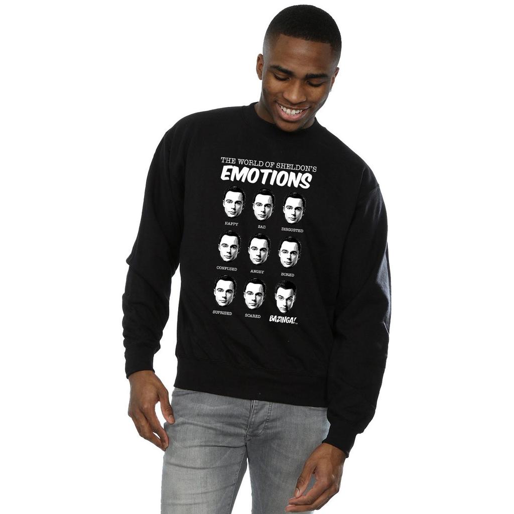 The Big Bang Theory Mens Sheldon Emotions Cotton Sweatshirt