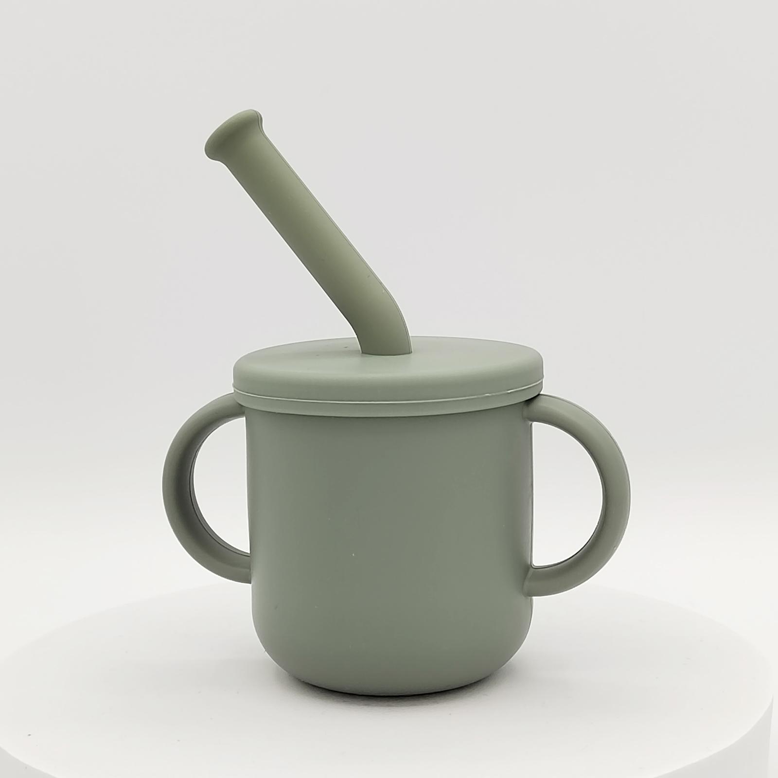 

1 шт. Мини 150 мл Портативный Детский Стаканчик с Соломинкой, 5 унций Детский Стаканчик для Начинающих Пить с Силиконовой Соломинкой, Практичный Стаканчик для Кормления для Малыша 150ml