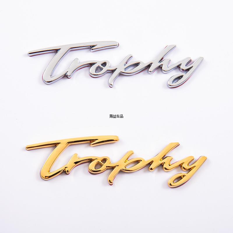 New MG6 Trophy Logo English Logo Personalized Commemorative Car Sticker High-end Metal Body Side Logo Modification