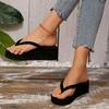 Fashion Women Platform Slippers Summer Fashion Lightweight Flip Flops Comfortable Casual Shallow Slippers Outdoor Beach Slide Shoes