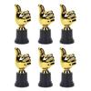 6pcs Gold     5.11 Inch Plastic Award   Trophies for Adults Sports Events Party Classroom Prize Games