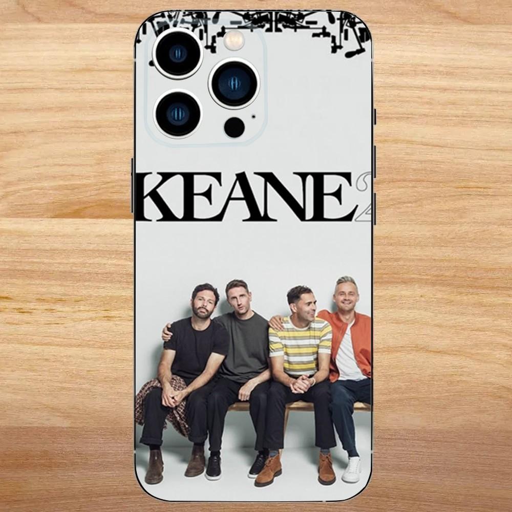 Music K-KEANE Phone Case For iPhone 16,15,14,13,12,11,Mini,Pro,SE,MAX White Matte Shockproof Cover iPhone16se4