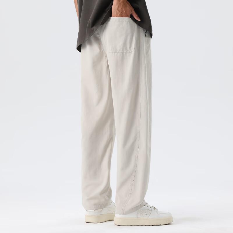 Fingercroxxit Pánské ležérní kalhoty s rovnými nohavicemi z lyocellu