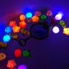 Cute Animals Bath Toy Swimming Water Led Light Up Toys Soft Rubber Float Induction Luminous Frogs For Kids Play Funny Gifts