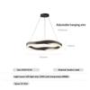 New Modern Gold Pendant Lamp Nordic LED Three Color Dimming Chandelier for Living Room Bedroom Restaurant Decor Hanging Lighting