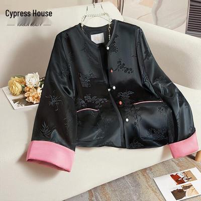 Women's Jacquard Loose Fit New Chinese Style Top