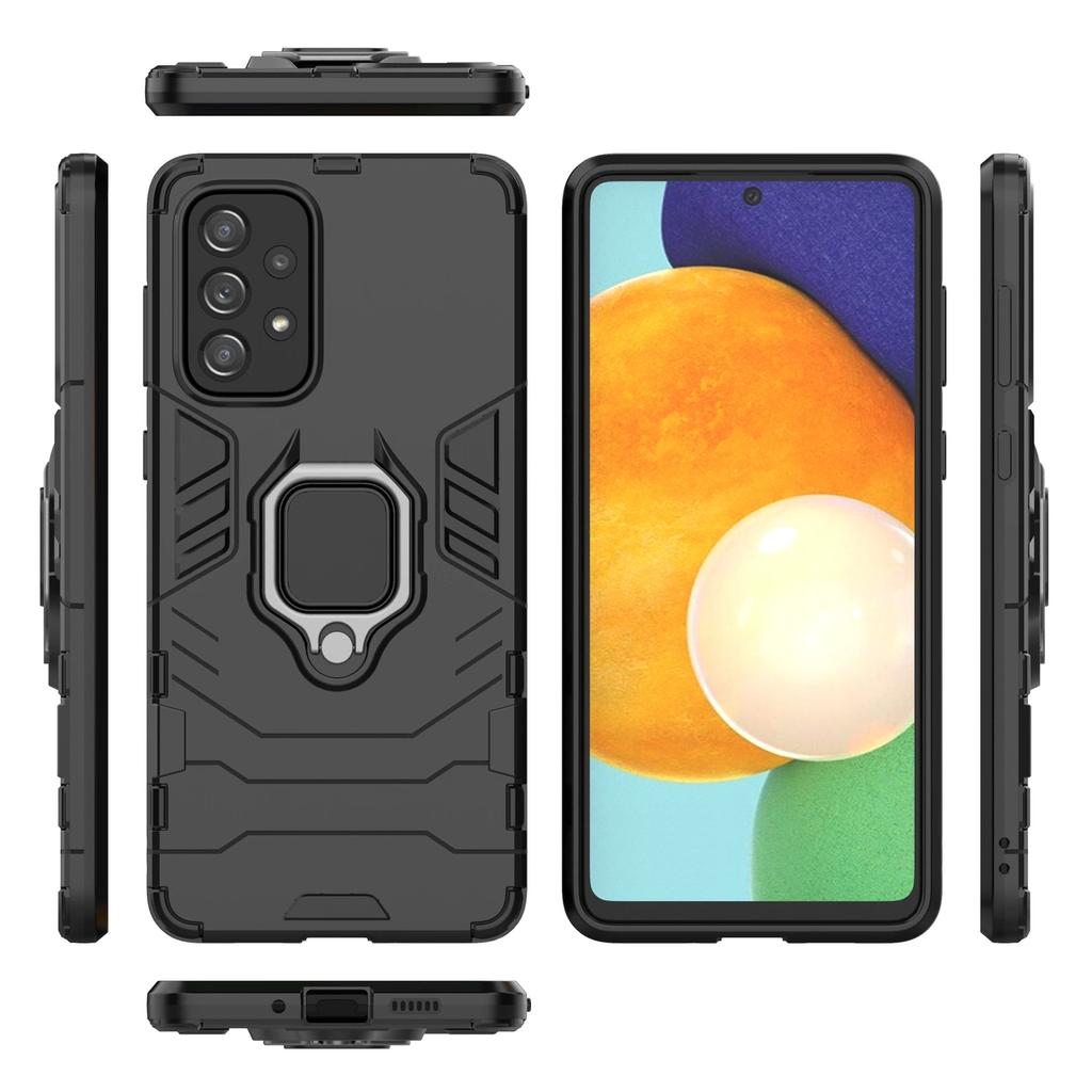 Ring Armor Armored Hybrid Case Cover + Magnetic Holder Samsung Galaxy A73 Black