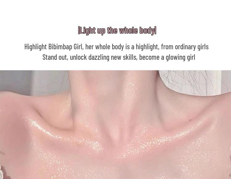 Cross-Border Shimmer Highlighter: Pearlescent Air Cushion Glitter & Spray Powder for Brightening