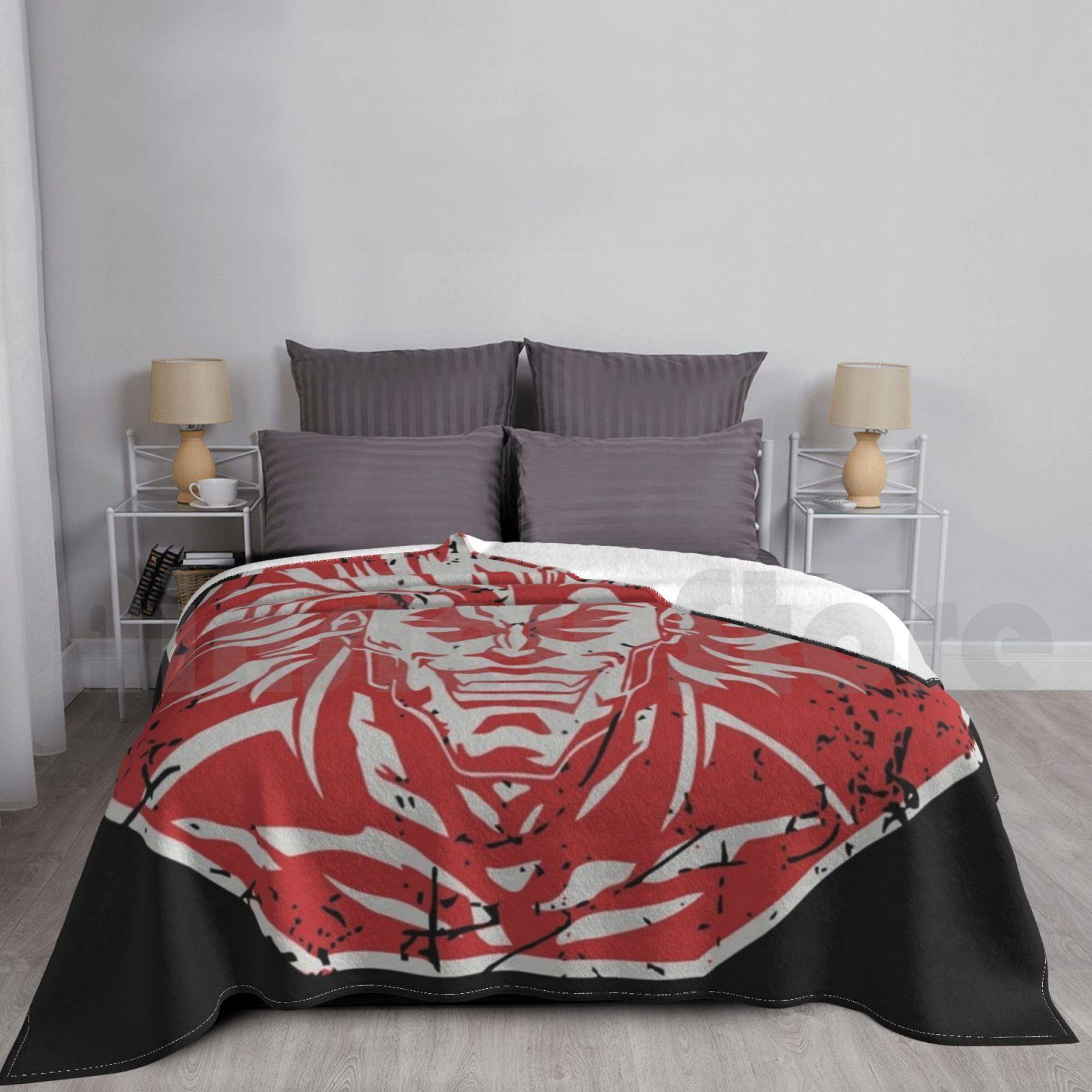 Hanma Yujiro Art Blanket For Sofa Bed Travel Anime Manga Comic Logo Yujiro Hanma Yujiro Hanma Yujiro Fighter Size: 75*100cm, Weight: 230 GSM