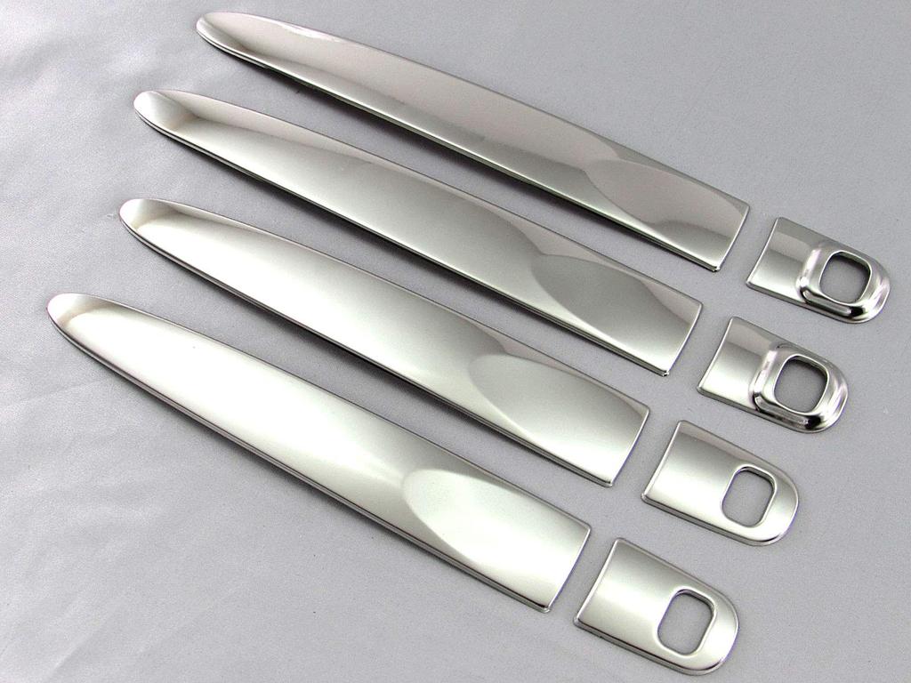 BRIGHTZ Finish Stainless Steel Door Handle Cover Half Cover Type for Wake LA A710 Ultra-Mirror Knob, [TNT600-NOBU-HS-AD0AE2FD0FH2] LA700S, LA710S,