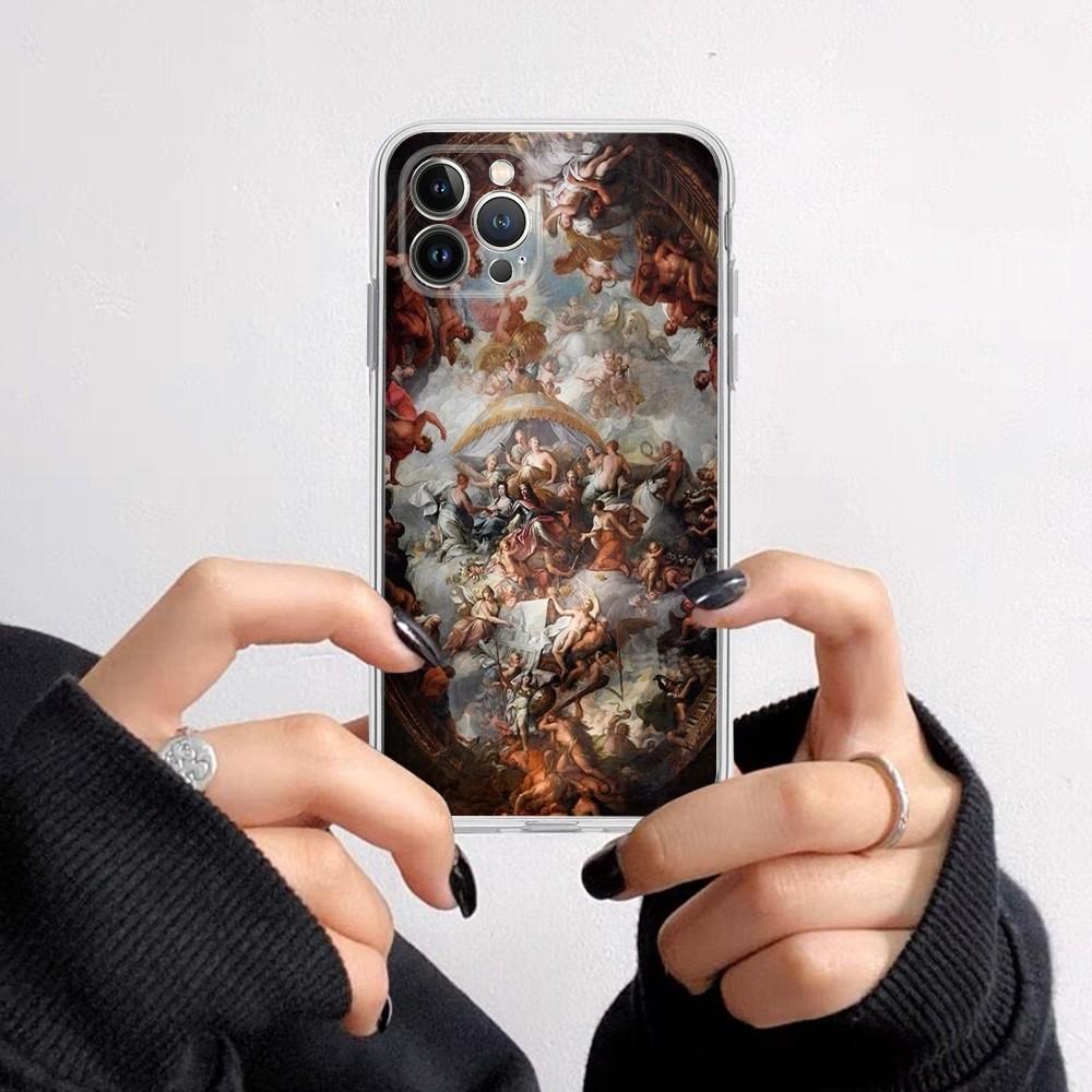 Renaissance Art Phone Case for iPhone 16 15 8 7 6 6S Plus X SE XR XS 14 11 12 13 Mini Pro Max Mobile Case