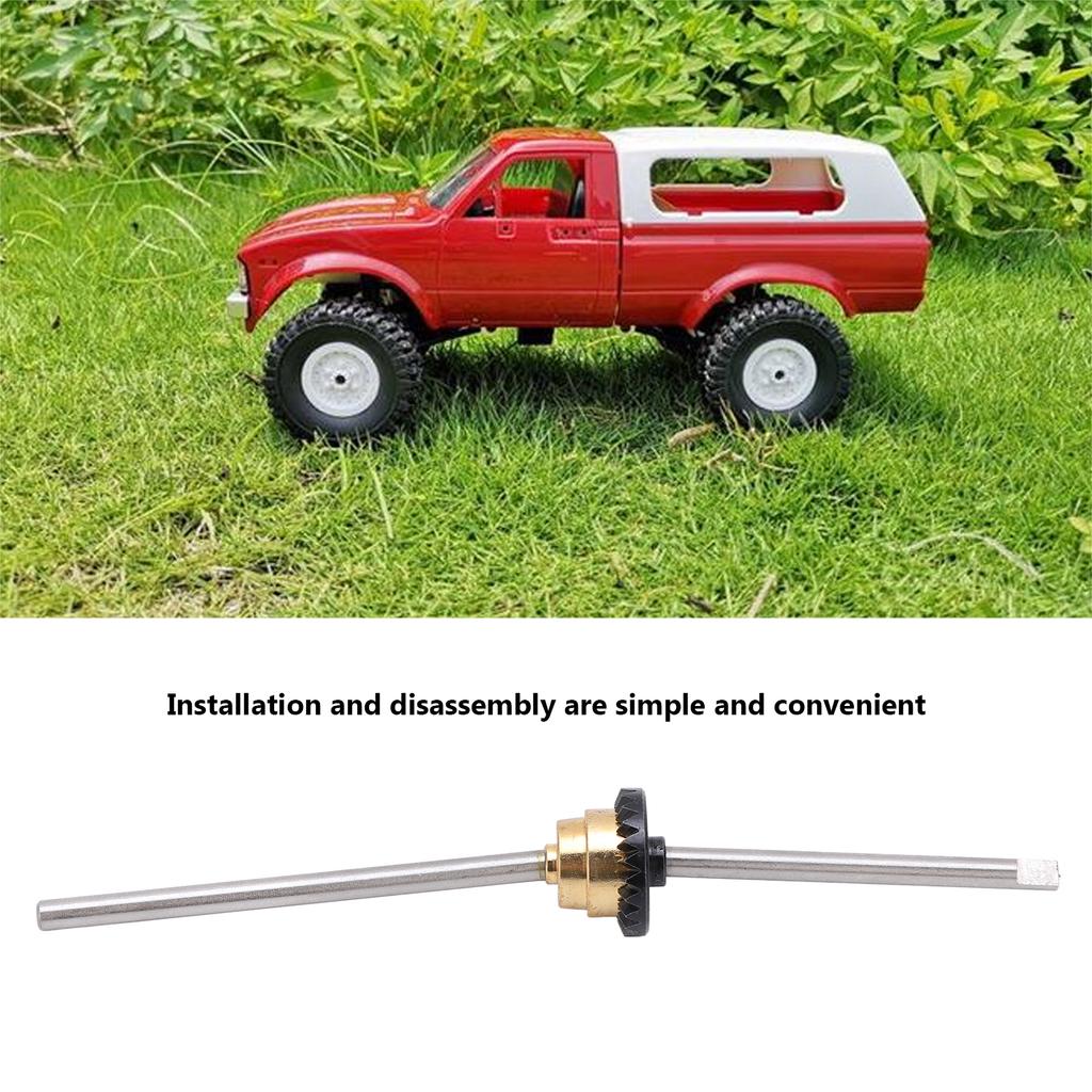 RC Metal Differential with Gear Middle Axle Modification Kit for WPL C14 C24 C34 C44 B14 B16 B24 B36 1/16 RC Car