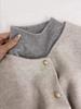 Retro Women's Knit Vest & Cardigan Set - Round Neck, Single-Breasted, Double Layer