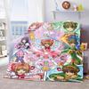 Cardcaptor Sakura Soft Flannel Blanket Warm Throw Cozy Lightweight Blanket for Sofa Bed Home Decoration -QJY
