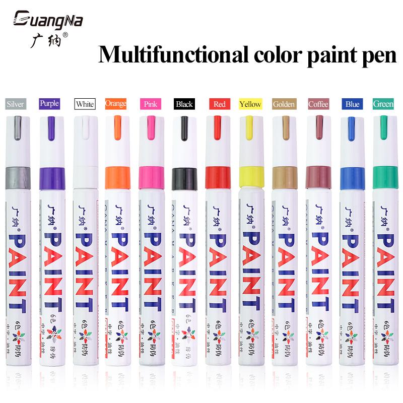 GANA GN-110 Marker Olejny do Malowania Samochód Naprawa Rys Samochodowych Farba Marker do Opon Szkło/Metal/Plastik/Ceramika/Drewno/Skóra/Opon