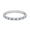 London Blue Topaz Eternity Band Ring - 925 Sterlingsilber