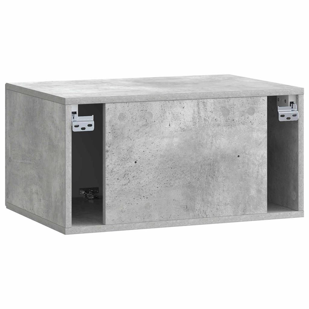 Wall Mounted TV Cabinet Concrete Grey 59.5 x 41 x 30 cm